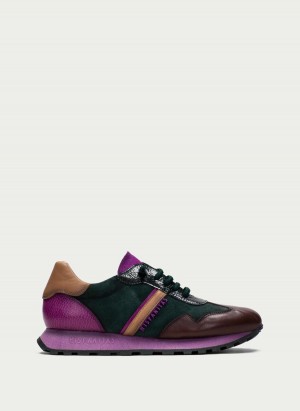 Hispanitas Loira Sneakers Dames Groen Bruin Paars | JLU3712NK