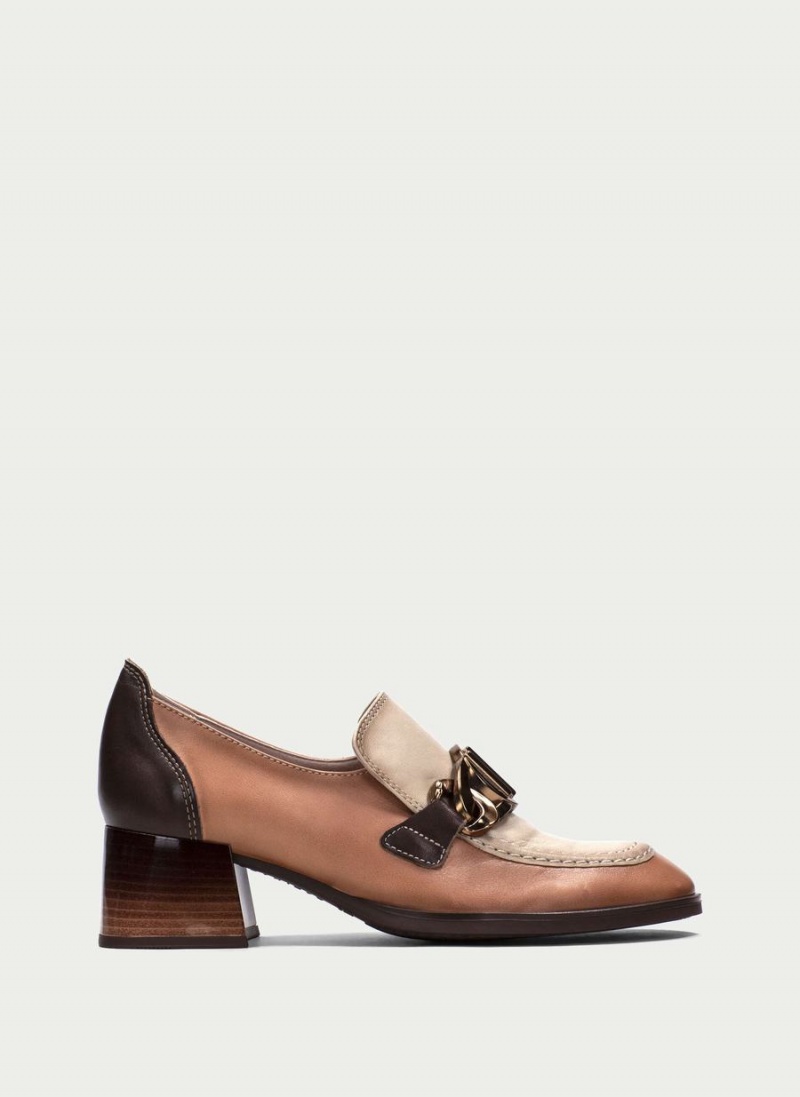 Hispanitas Charlize Loafers Dames Abrikoos Wit | MCQ1994LV