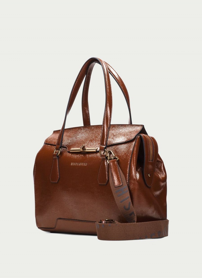 Hispanitas Tote Tassen Dames Bruin | XTY718XZ