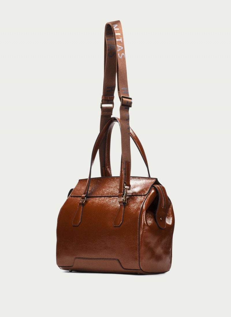 Hispanitas Tote Tassen Dames Bruin | XTY718XZ