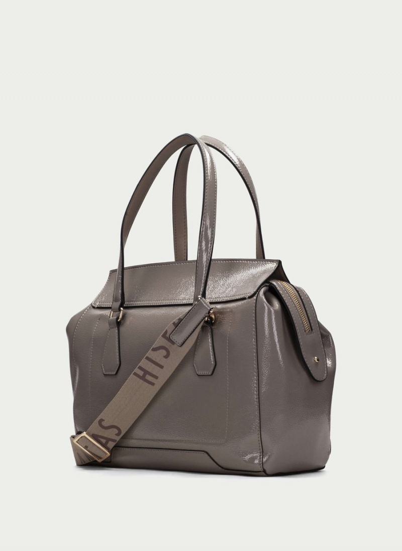 Hispanitas Tote Tassen Dames Grijs Bruin | FPQ7942PJ